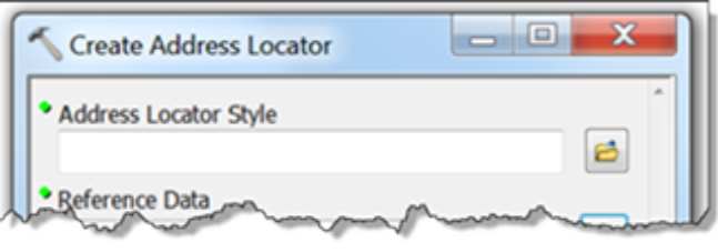 Create Address Locator dialog box