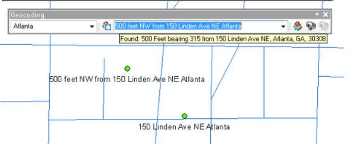 Find address with spatial offset