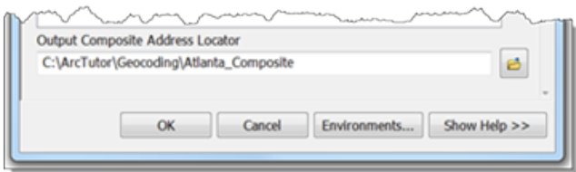 Set output composite address locator